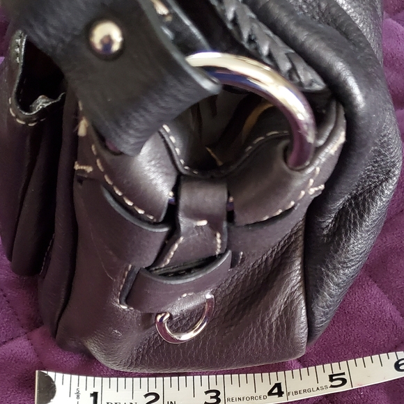 Donald J Pliner Black Leather Shoulder Bag Size Small - Picture 15 of 16